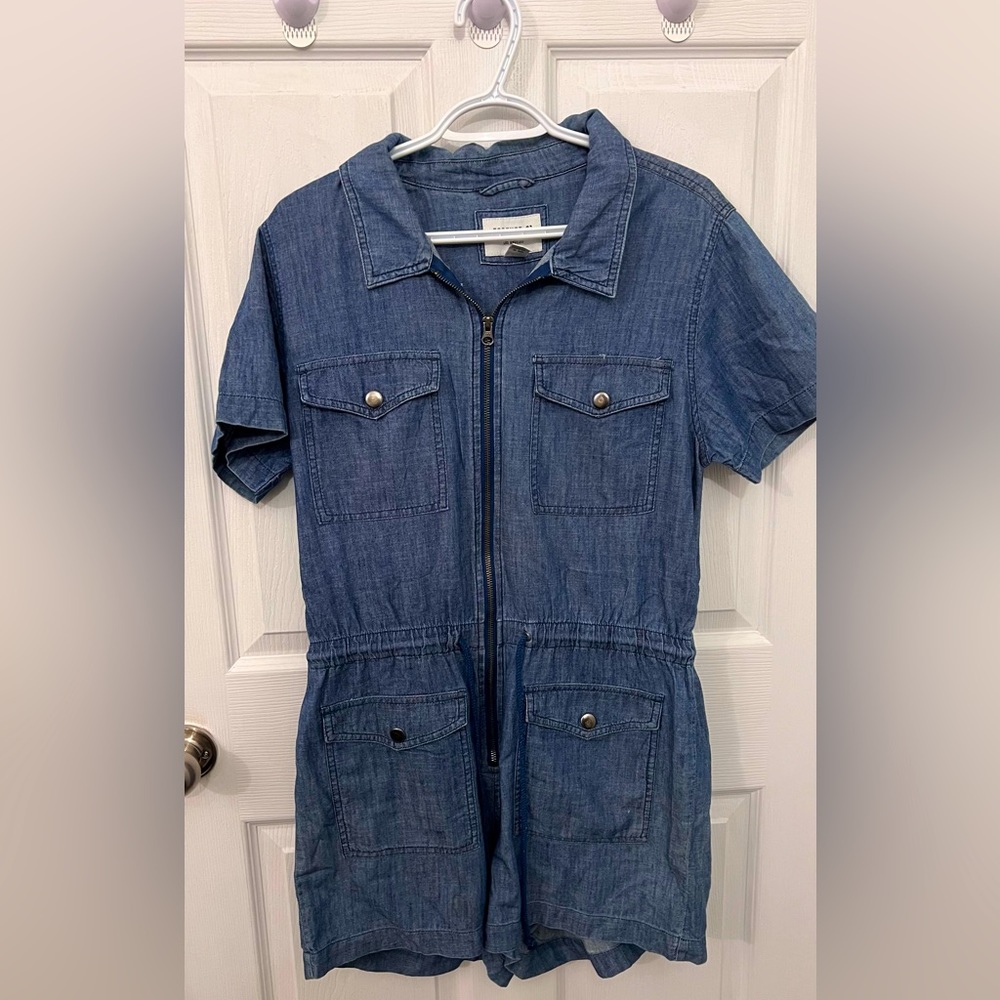 Denim romper